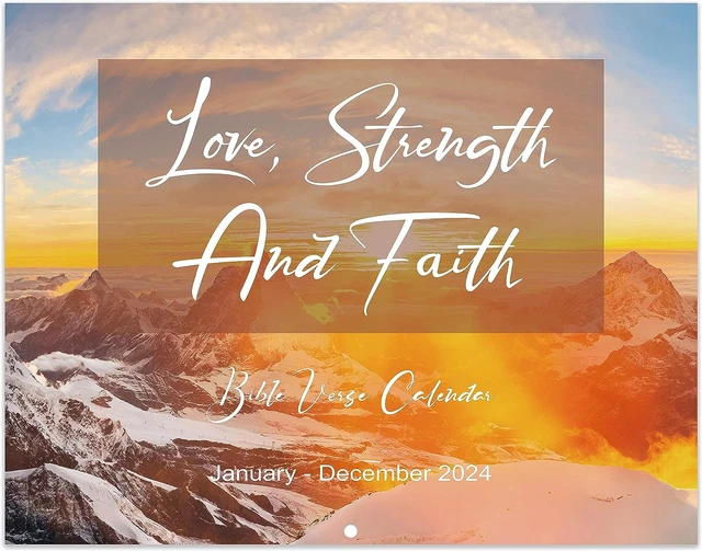 2024 WALL CALENDAR Bible Verse Calendar 2024, January 2024 December