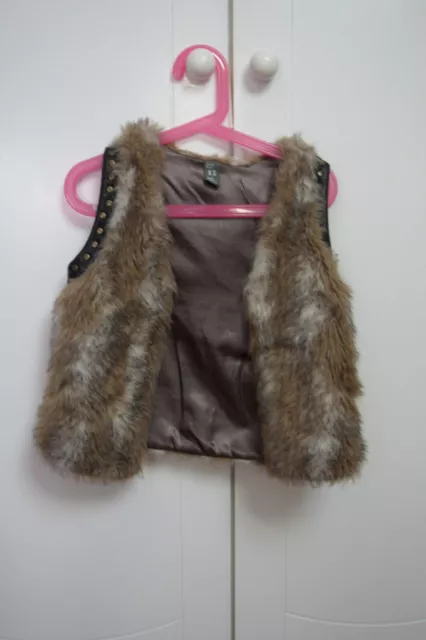 ZARA KIDS GILET sans manches fausse fourrure 6 8 ans EUR 12 90