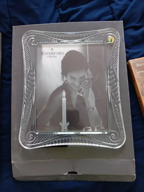 Waterford Portraits Crystal 'Seahorse' 8x10 Photo Picture Frame New In Open Box