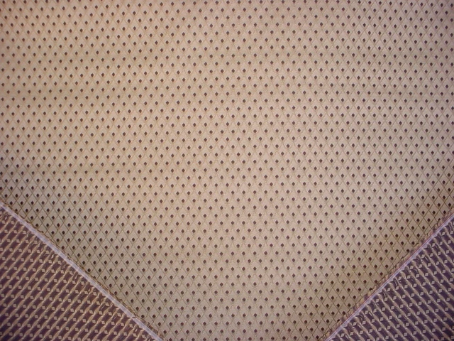 4-1/8Y Robert Allen Gold / Espresso Diamond Lattice Drapery Upholstery Fabric 3