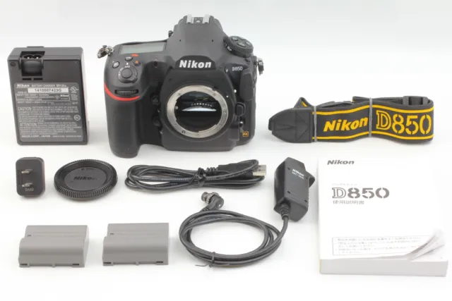 Shots 412 [Top Mint] Nikon D850 FX 45.7MP Digital SLR Black Camera From Japan