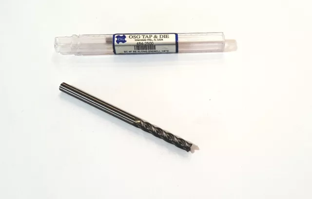 NEW OSG Carbide 1/4" Diameter 4 Flute Square End Mill, 1.5" LOC, FREE SHIPPING