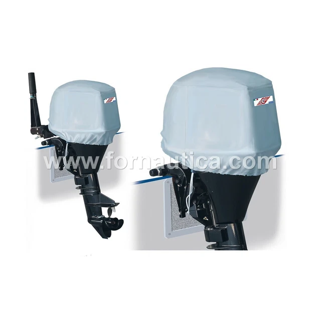 Coprimotore Fuoribordo 300 Denari Grigio Nautica Impermeabile Rimessaggio Telo
