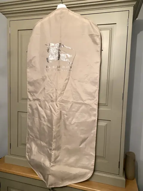 Burberry Authentic Garment Bag Suit Coat Dust Cover Travel Carriers - long