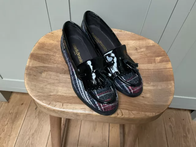 Russell and bromley patent loafers top