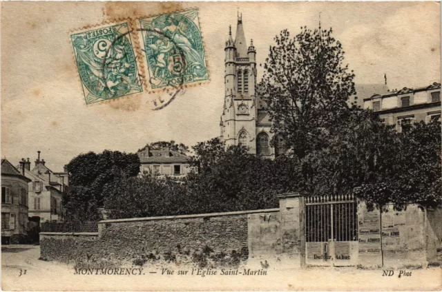 CPA Montmorency vue sur l'Eglise St Martin (1317359)