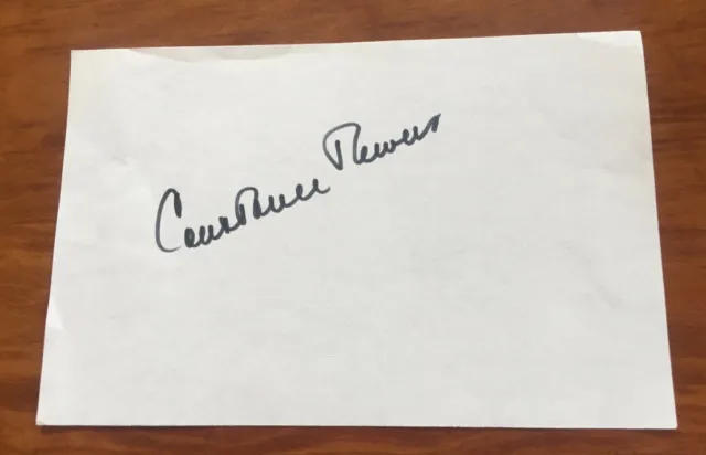 Actress Constance Towers Hand Signed Autographed Paper "Sergeant Rutledge"