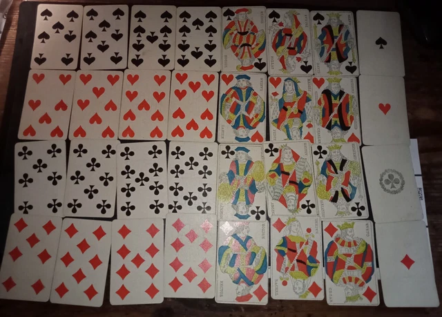 Jeu de 32 cartes Fournier Dos rouge | Jeux du KDOR