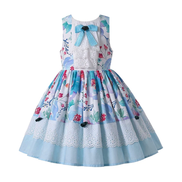 Pettigirl Girls Spanish Dress 2 3 4 5 6-7 8-9 10-11 12 Years Flower Party Dress