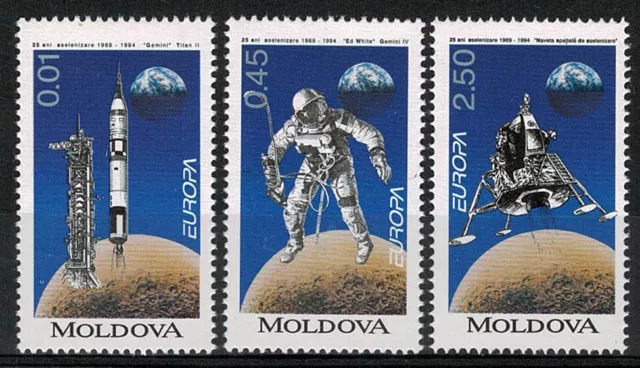 1994 Moldavia Europa Cept Descubierto 3V. MNH MF101636