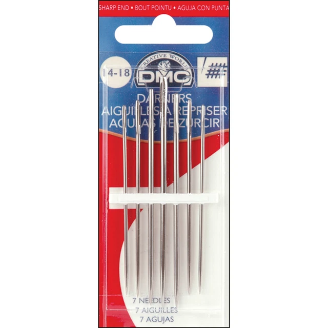 Agujas de mano DMC Darners talla 18 6/paquete -1769-18