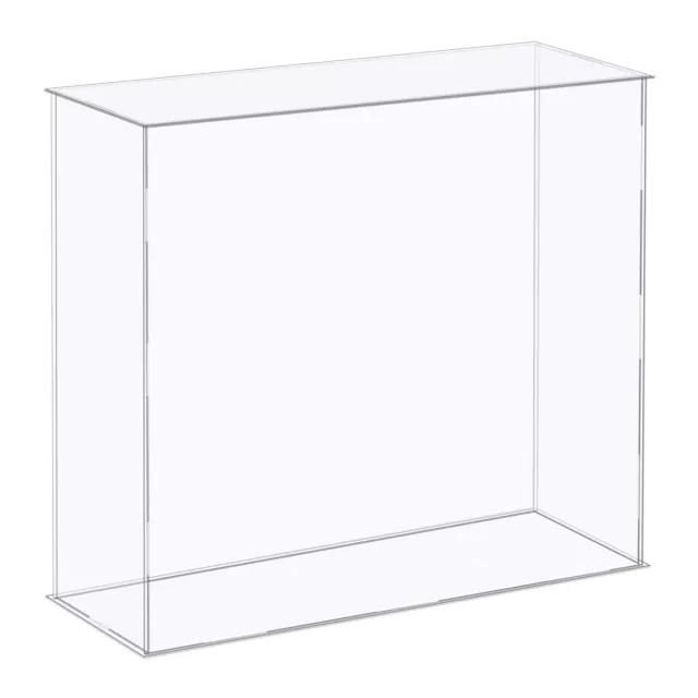 Acrílico Exhibición Estuche Plástico Almacenamiento Caja Transparente 36x11x31cm