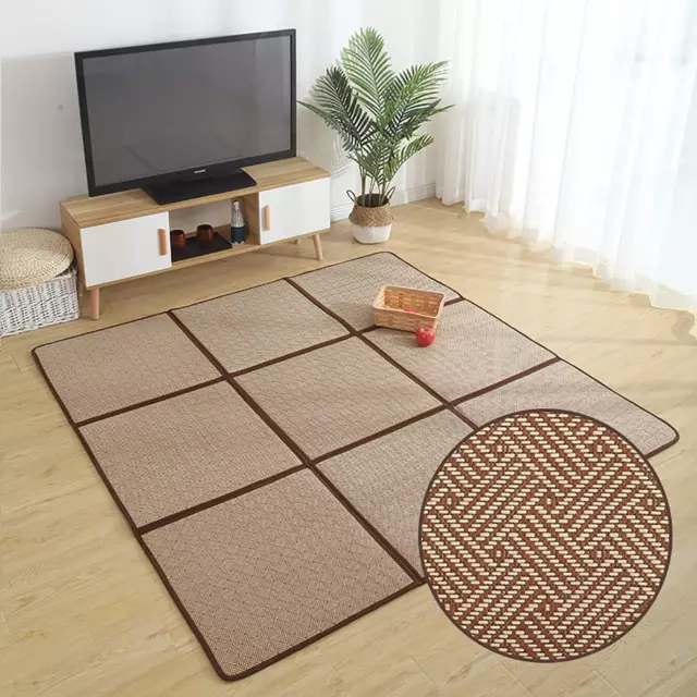 Large Japanese Tatami Mat 71X 71In Summer Breathable Sleeping Mat Foldable Ratta 2