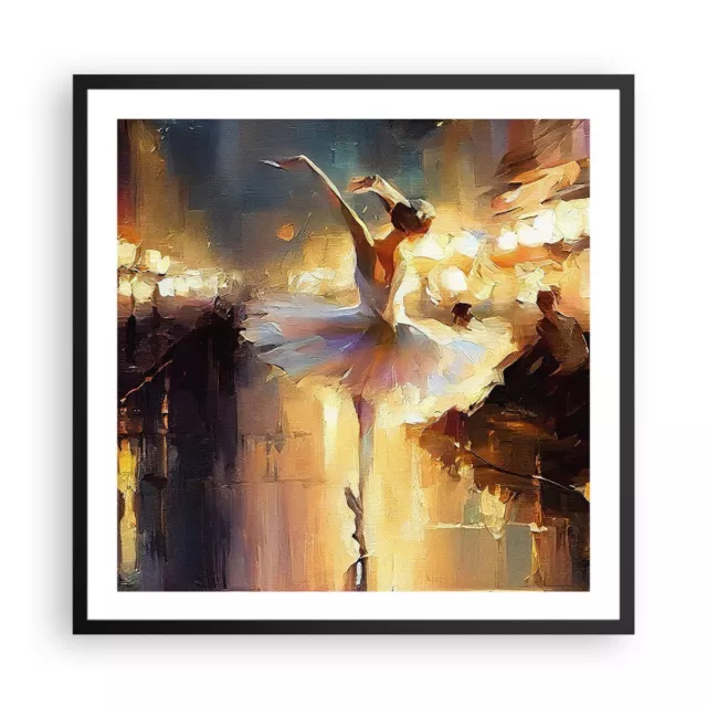 Poster 60x60cm Ballerina Danza Colore Ad Olio Stampe Immagini Quadri Moderni