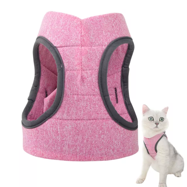 Harnais de chat Laisse -fuite Léger Respirant Réglable Doux Gilet pour E7D5