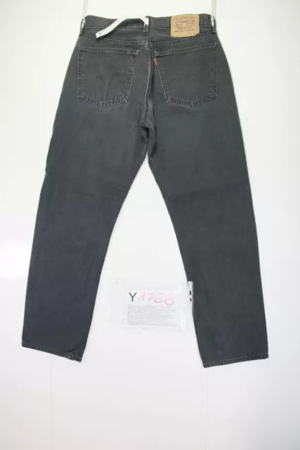 Levis 814 Boyfriend nero(Cod. Y1766) tg47 W33 L32 jeans ACCORCIATO usato vintage 2