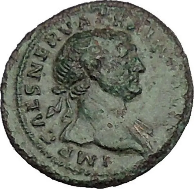 TRAJAN 98AD RARE She Wolf "Mother" to Romulus & Remus Ancient Roman Coin i51162