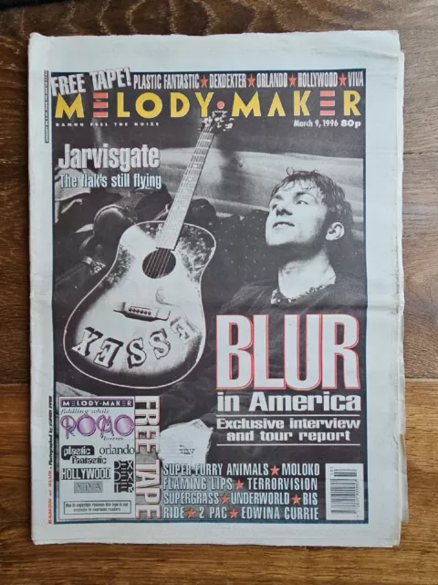 Melody Makers Music Newspaper March 9th 1996 Blur Cover