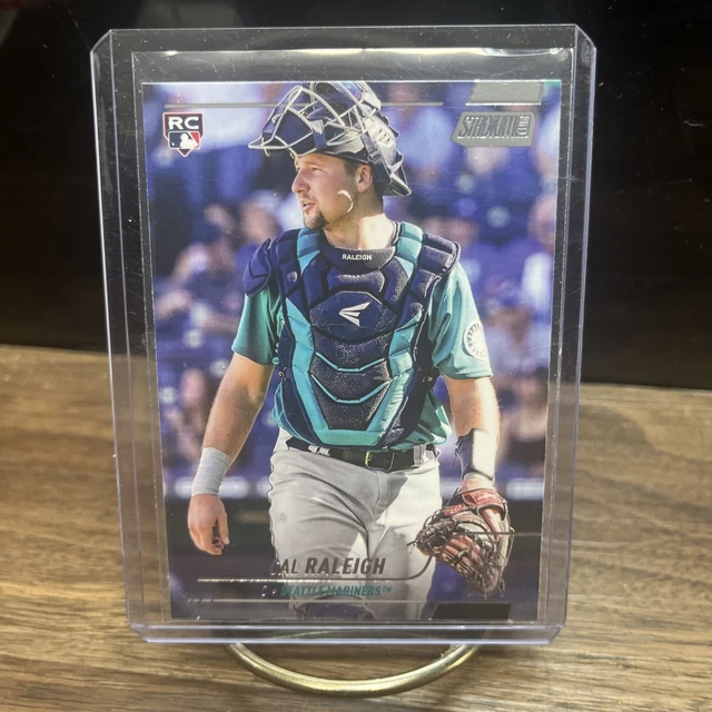 CARTE CAL RALEIGH 2022 Topps Stadium Club 255 Seattle Mariners recrue ...