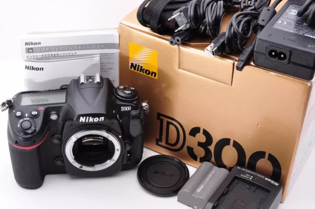 Near Mint in Box Nikon D300 12.3MP DSLR Digital Camera Body Only From Japan