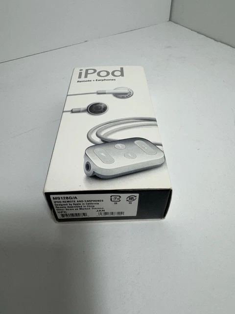 GENUINE APPLE IPOD Remote + Earphones IN BOX (M9128G/A