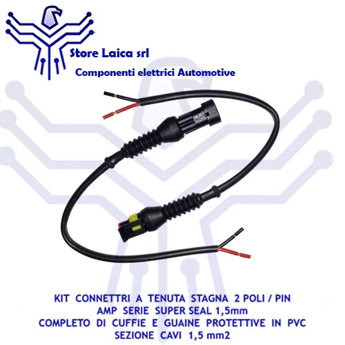Kit Connecteur étanche Superseal 3 Voies - Mâle Et Femelle, Pour Voiture, Moto, Camping-car