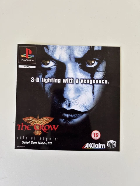 Jaquette PS1 The Crow: City Of Angels - Neuf Sous Film, éditeur Acclaim