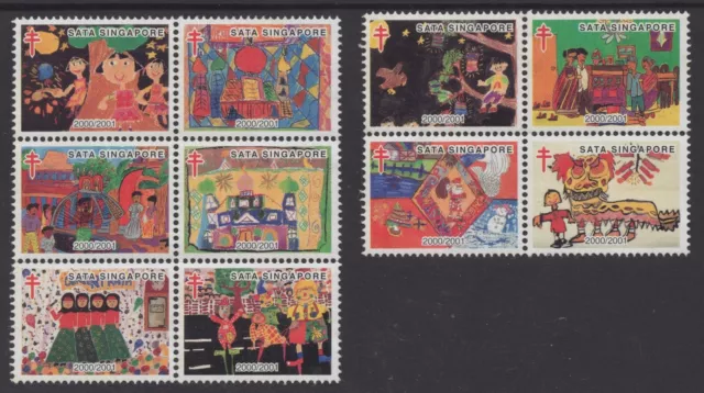 Singapore 2000/2001 Santa Greetings Stamps Of (23)  Mnh
