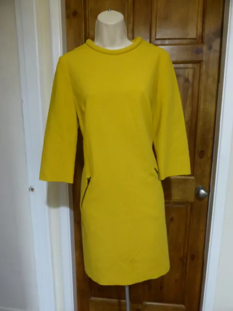 Grazioso abito giallo shift di M&S taglia 12