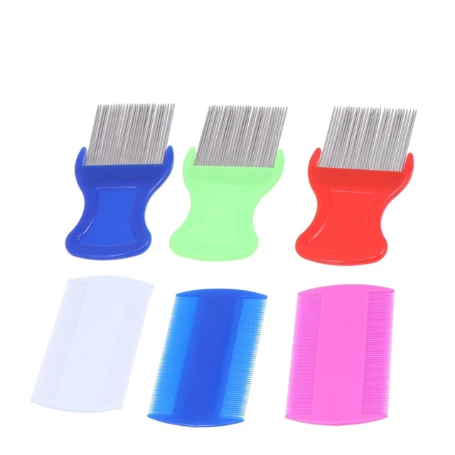 6Pcs Flea Combs Flea Revomer Tool Double Sided Comb Hair Combs Pet
