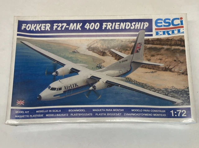 New Sealed Fokker F27-MK 400 Friendship Model Kit 1:72 scale by ESCI ERTL FS