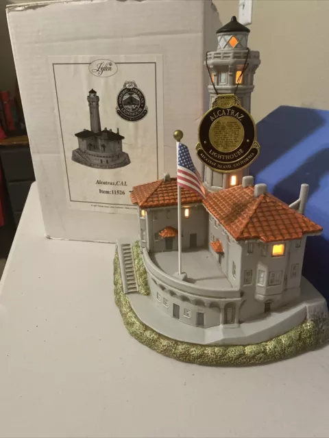 Lefton 1997 Alcatraz Island Lighthouse CA #11526 CIB.