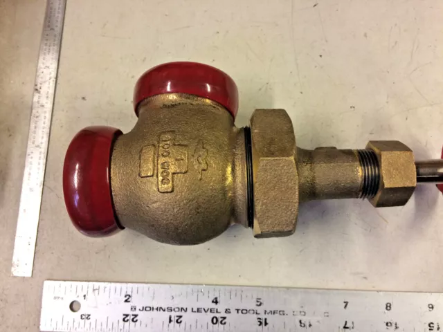 Naval Angle Valve Brass/Steel 425 Degree Max 803-4384536 4820-00-483-0693 J0218 2