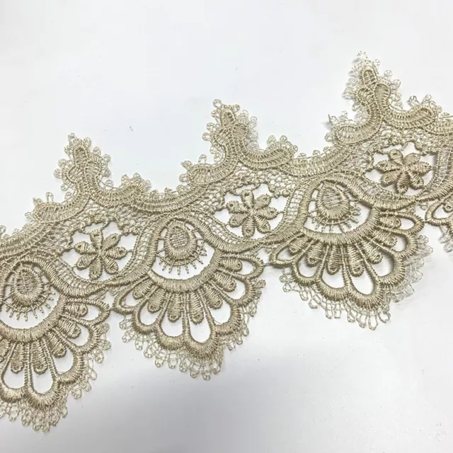 NARROW 10-20mm LACE RIBBON TRIM White Bridal Shabby Chic Cards Sewing  florist