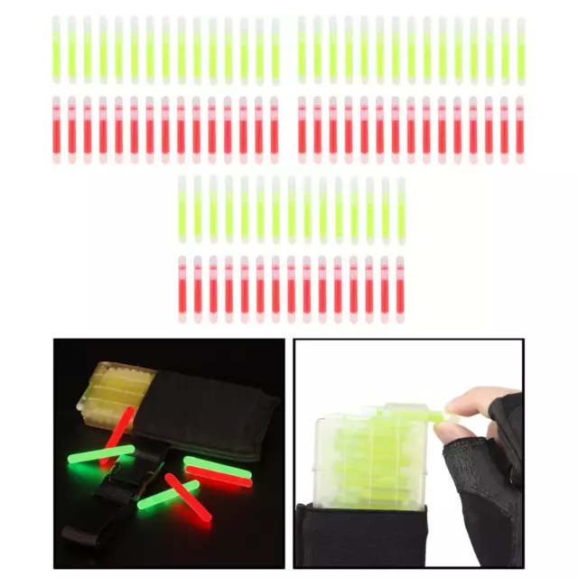 30x Tactical Fluorescent Light Stick Night Float Rod Lightstick Luminous Signal