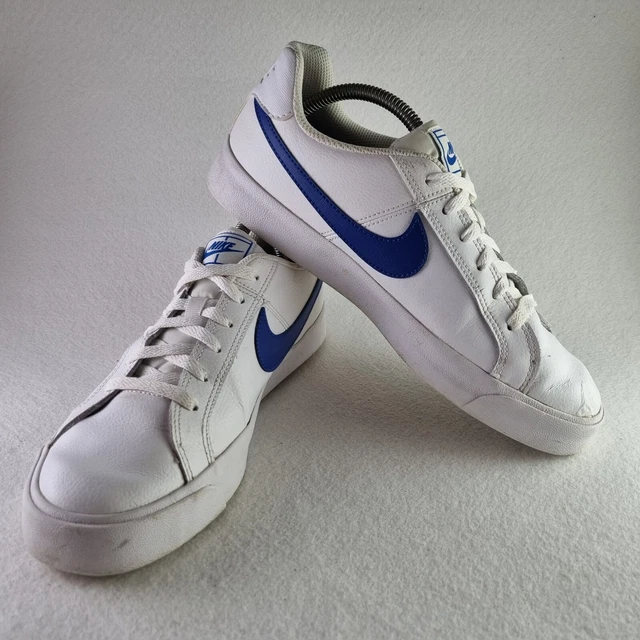 SCARPE DA GINNASTICA Nike Court Royale AC in pelle bianca uomo UK 8 EU 42,5 BQ4222-104 blu EUR