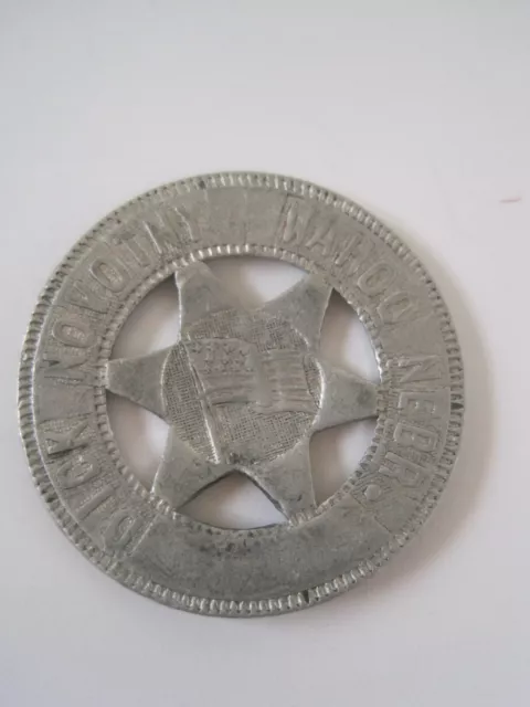 Good Luck Token Dick Novotny Wahoo Nebraska Star Middle Aluminum