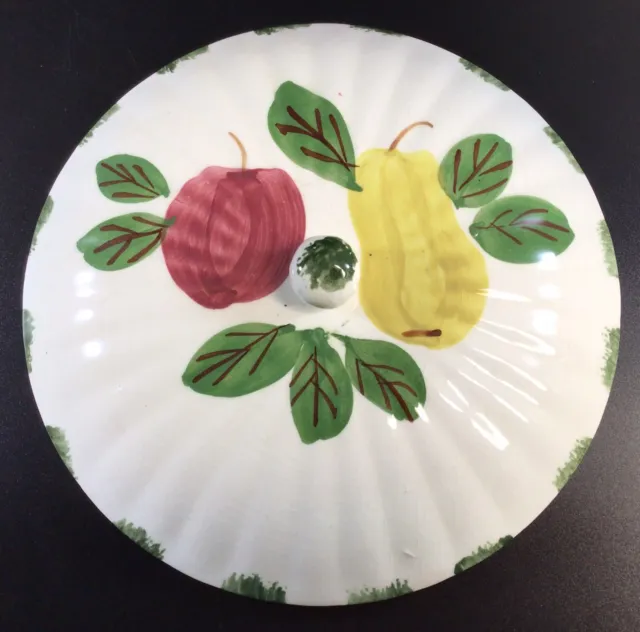 Casserole Dish Replacement Lid Fruit Apple Pear 8.25” Diameter Vintage