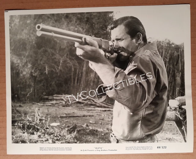 8x10 Photo~ MAYA ~1966 ~Clint Walker ~Shooting rifle