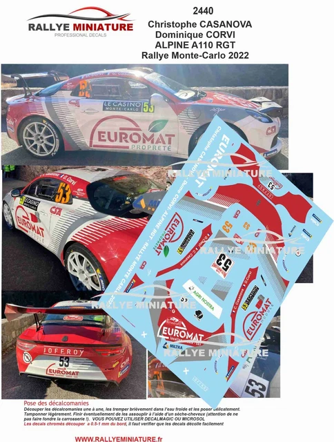 Décalcomanies 1/18 Plaques Rallye WRC 2013 – Allemagne/Australie, Colorado 18155 UV, Neuves