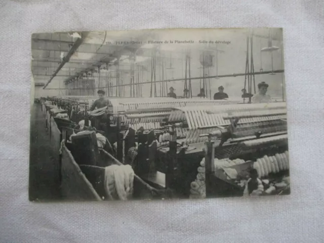 Cpa Orne 61 Flers Planchette Spinning Room