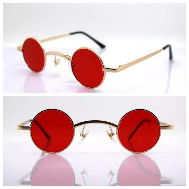 Lunette de soleil ronde rouge on sale