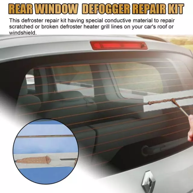 Car Rear Window Defogger Repair Kit DIY Scratched Broken Heater Defroster R4N5