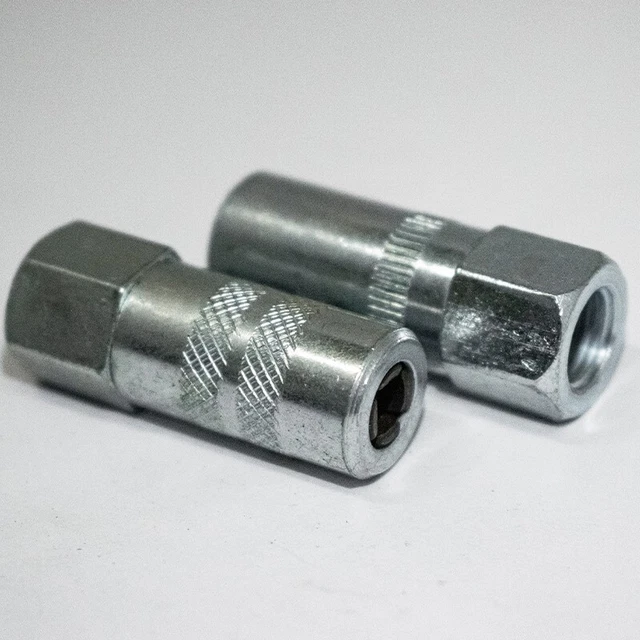 Create Idea 2 X Grease Gun Connectors With 1/8" Hook Attachment BSP