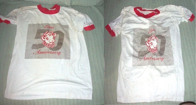 BORDEN'S MILK ELSIEs 50th ANNIVERSARY T-SHIRTS - CIRCA 1986 - Size M