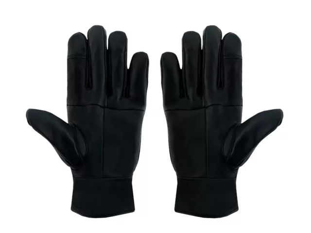 Mens Touch Screen Winter Gloves Genuine Leather Thermal Fleece Lined Driving New