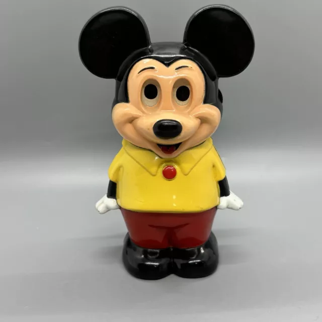 Vtg ILLCO Wind Up Walking Mickey Mouse Preschool Toy Walt Disney AS-IS READ