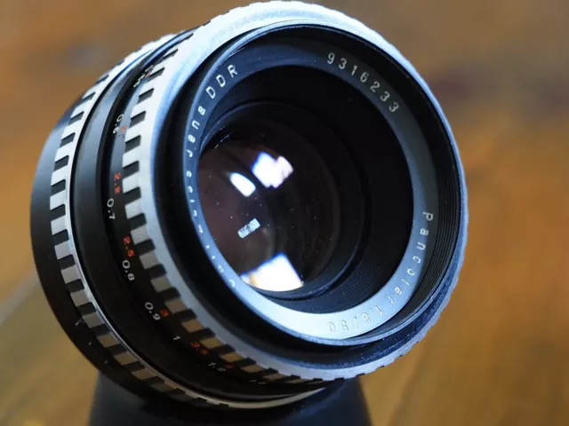 M42 Carl Zeiss Jena Pancolar_Electric 1,8/50 mm Zebra Objektiv