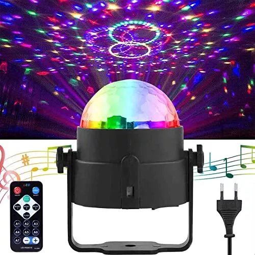Luci Discoteca LED SEBRUANC mini sound attivato palla da discoteca 360 ° Ruot... 3