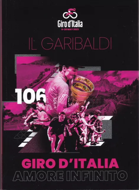 LIBRO BOOK IL GARIBALDI 2023 GIRO ITALIA 106 (libro cartaceo) UFFICIALE ROADBOOK
